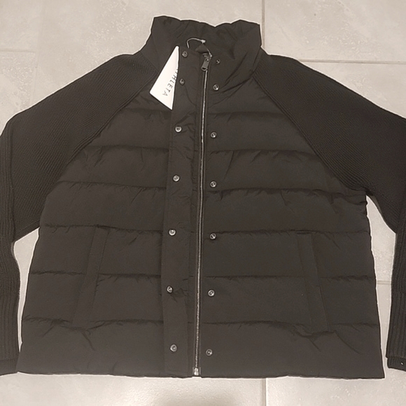 Athleta Incline Hybrid Jacket. Black. NWT. Size XL. Sweater Sleeves. - Picture 11 of 13